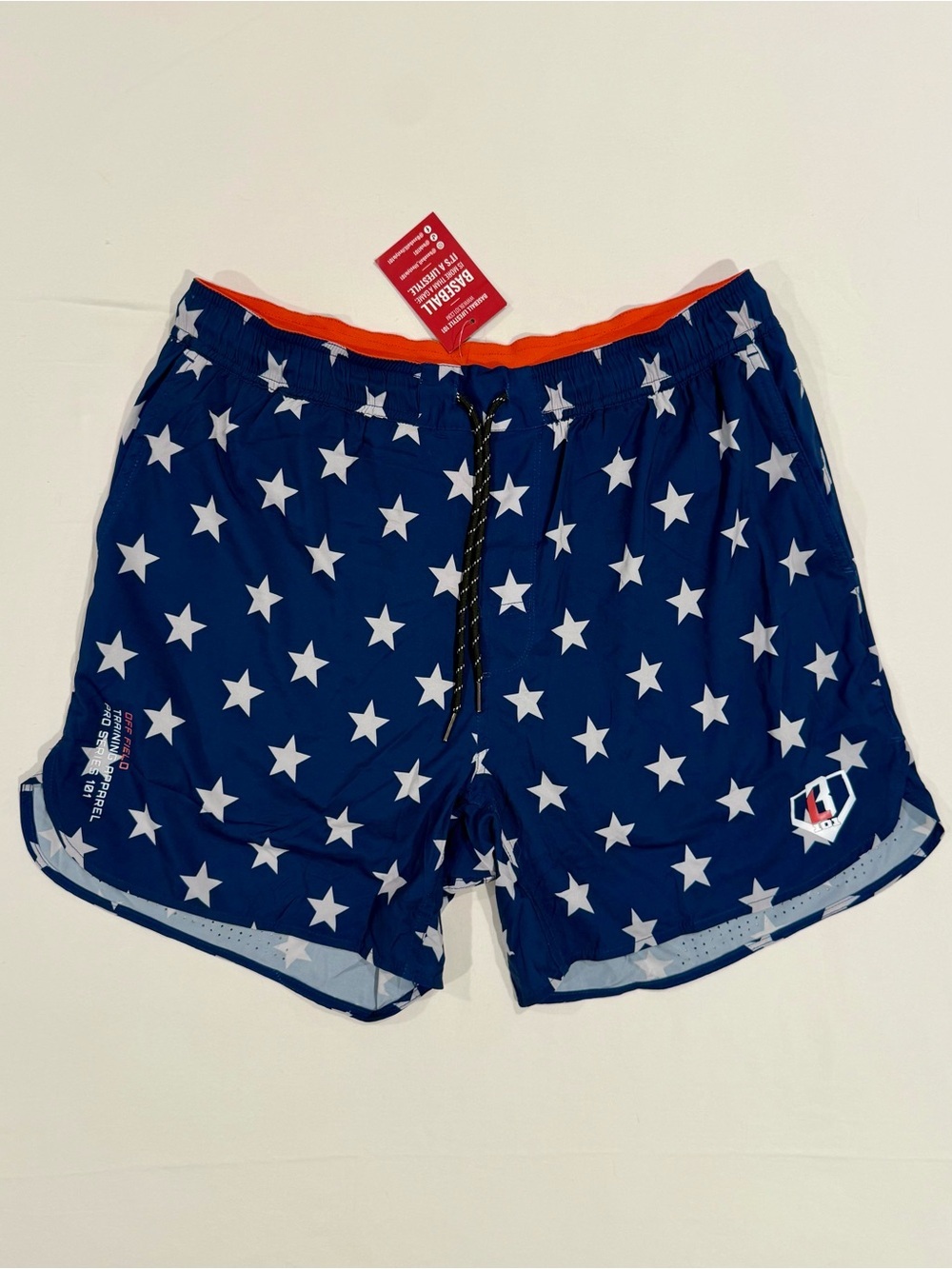 New Baseball Lifestyle 101 Pro Series Shorts Mens XL Freedom Liner Lined Stars